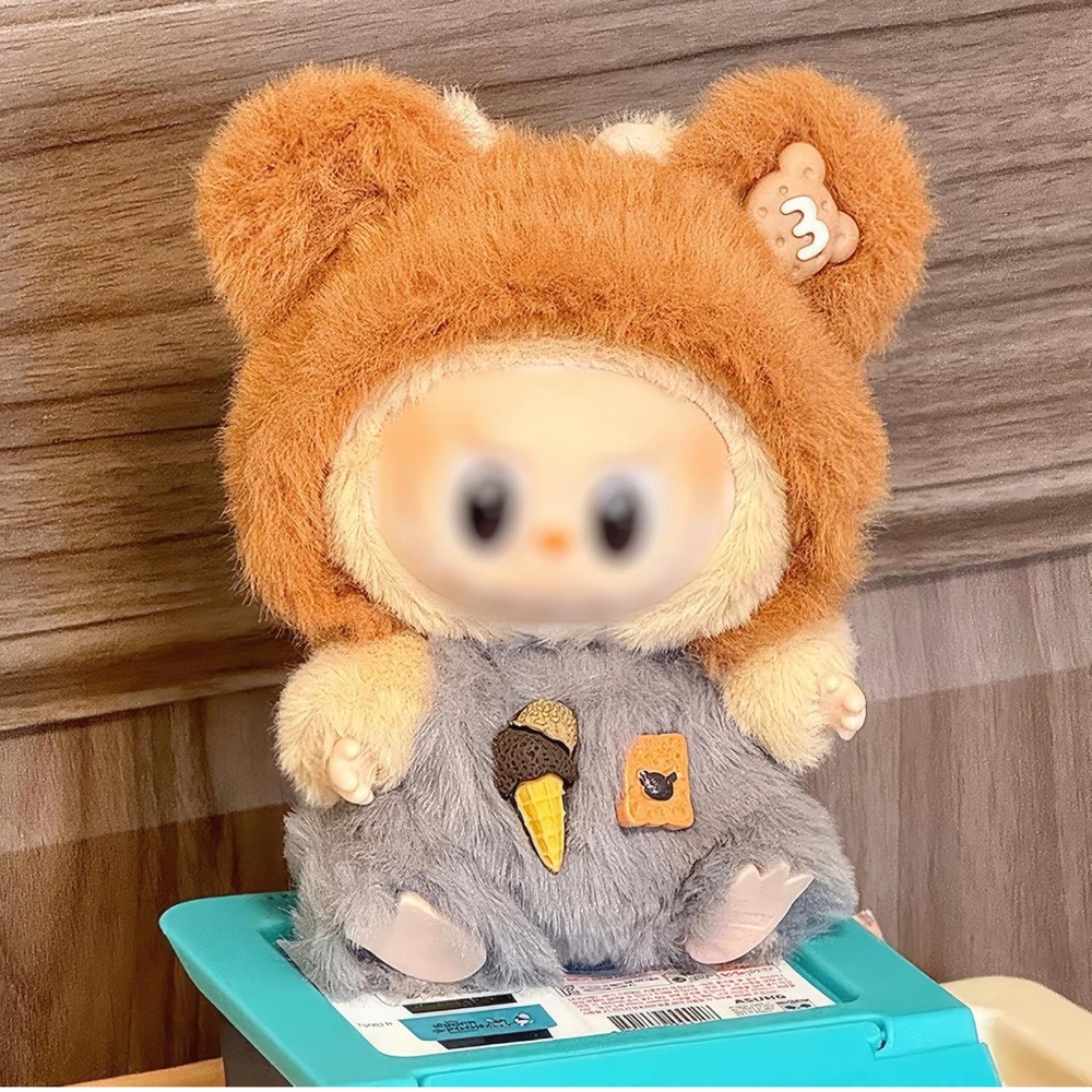 2 Piece Set Hat & Outfit Premium Accessories (Baby Bear, No Doll Included)
